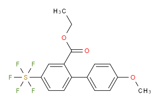 [2-(Ethoxycarbonyl)-4'-methoxy-biphenyl-4-yl]sulfur pentafluoride