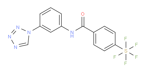 N-(3-(1H-tetrazol-1-yl)phenyl)-4-(pentafluoromercapto)benzamide