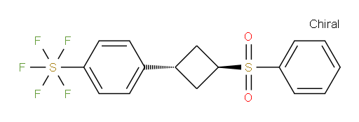 4-((1r,3r)-3-(phenylsulfonyl)cyclobutyl)phenylsulfur pentafluoride