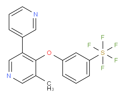 3-((5-methyl-[3,3'-bipyridin]-4-yl)oxy)(pentafluoromercapto)benzene
