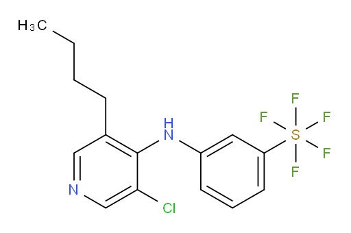 3-((3-butyl-5-chloropyridin-4-yl)amino)(pentafluoromercapto)benzene