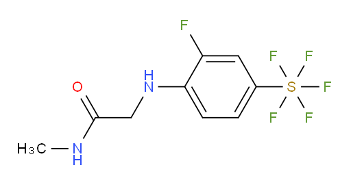 2-((2-fluoro-4-(pentafluoromercapto)phenyl)amino)-N-methylacetamide