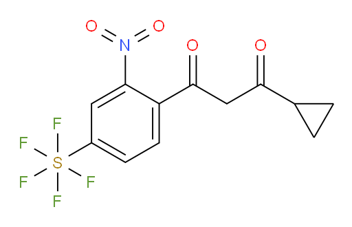 [4-(3-cyclopropyl-1,3-dioxopropyl)-3-nitrophenyl]sulfur pentafluoride
