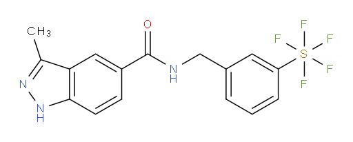 N-(3-(pentafluoromercapto)benzyl)-3-methyl-1H-indazole-5-carboxamide