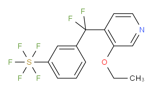 3-((3-ethoxypyridin-4-yl)difluoromethyl)(pentafluoromercapto)benzene