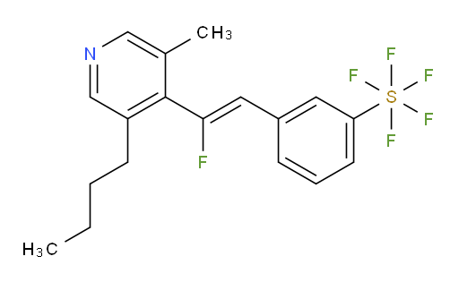 (Z)-3-(2-(3-butyl-5-methylpyridin-4-yl)-2-fluorovinyl)(pentafluoromercapto)benzene