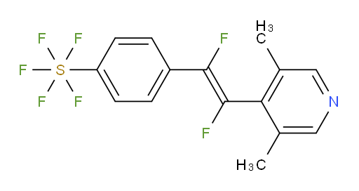 (E)-4-(2-(3,5-dimethylpyridin-4-yl)-1,2-difluorovinyl)(pentafluoromercapto)benzene