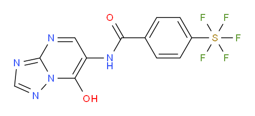 N-(7-hydroxy-[1,2,4]triazolo[1,5-a]pyrimidin-6-yl)-4-(pentafluoromercapto)benzamide