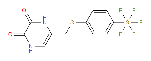 [4-[[(1,4,5,6-tetrahydro-5,6-dioxo-2-pyrazinyl)methyl]thio]phenyl]sulfur pentafluoride