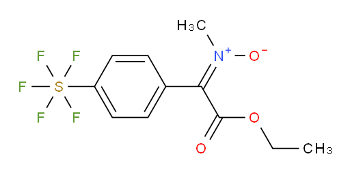 (Z)-N-(2-ethoxy-1-(4-(pentafluoromercapto)phenyl)-2-oxoethylidene)methanamine oxide