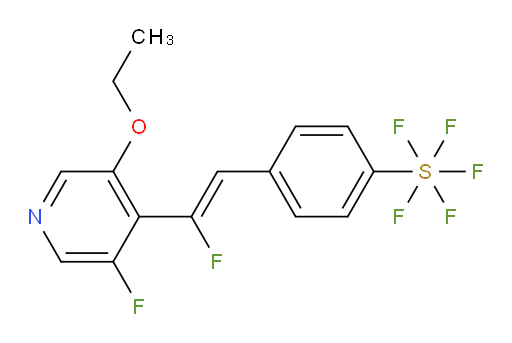 (Z)-4-(2-(3-ethoxy-5-fluoropyridin-4-yl)-2-fluorovinyl)(pentafluoromercapto)benzene