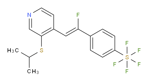 (Z)-4-(1-fluoro-2-(3-(isopropylthio)pyridin-4-yl)vinyl)(pentafluoromercapto)benzene