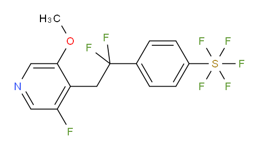 4-(1,1-difluoro-2-(3-fluoro-5-methoxypyridin-4-yl)ethyl)(pentafluoromercapto)benzene