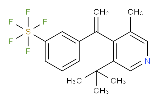 3-(1-(3-(tert-butyl)-5-methylpyridin-4-yl)vinyl)(pentafluoromercapto)benzene