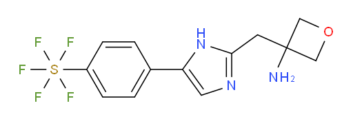 [4-[2-[(3-Amino-3-oxetanyl)methyl]-1H-imidazol-5-yl]phenyl]sulfur pentafluoride