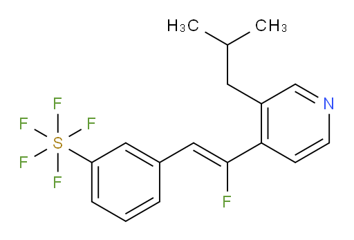 (Z)-3-(2-fluoro-2-(3-isobutylpyridin-4-yl)vinyl)(pentafluoromercapto)benzene