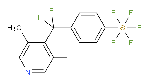4-(difluoro(3-fluoro-5-methylpyridin-4-yl)methyl)(pentafluoromercapto)benzene