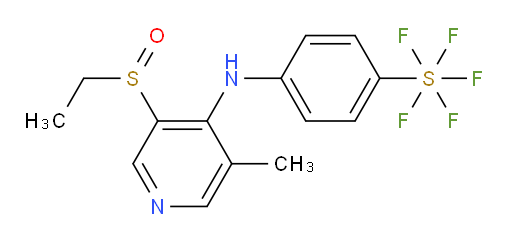 4-((3-(ethylsulfinyl)-5-methylpyridin-4-yl)amino)(pentafluoromercapto)benzene