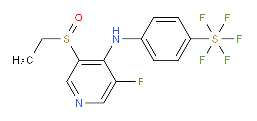 4-((3-(ethylsulfinyl)-5-fluoropyridin-4-yl)amino)(pentafluoromercapto)benzene