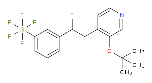 3-(2-(3-(tert-butoxy)pyridin-4-yl)-1-fluoroethyl)(pentafluoromercapto)benzene