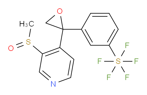 3-(2-(3-(methylsulfinyl)pyridin-4-yl)oxiran-2-yl)(pentafluoromercapto)benzene