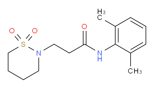 N-(2,6-dimethylphenyl)-3-(1,1-dioxido-1,2-thiazinan-2-yl)propanamide