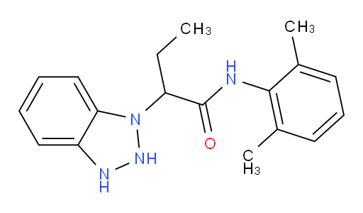 2-(2,3-dihydro-1H-benzo[d][1,2,3]triazol-1-yl)-N-(2,6-dimethylphenyl)butanamide
