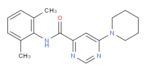 N-(2,6-dimethylphenyl)-6-(piperidin-1-yl)pyrimidine-4-carboxamide