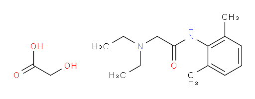 2-(diethylamino)-N-(2,6-dimethylphenyl)acetamide 2-hydroxyacetate