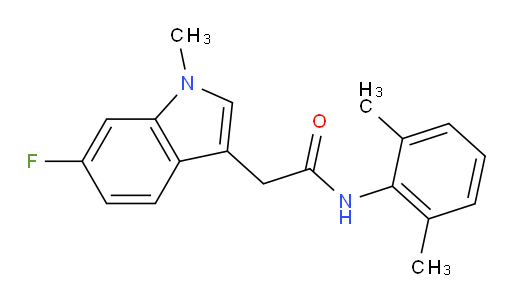 N-(2,6-dimethylphenyl)-2-(6-fluoro-1-methyl-1H-indol-3-yl)acetamide