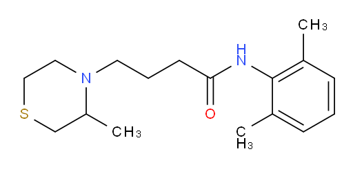 N-(2,6-dimethylphenyl)-4-(3-methylthiomorpholino)butanamide