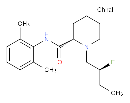 (S)-N-(2,6-dimethylphenyl)-1-((S)-2-fluorobutyl)piperidine-2-carboxamide