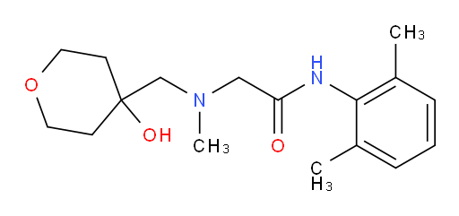 N-(2,6-dimethylphenyl)-2-(((4-hydroxytetrahydro-2H-pyran-4-yl)methyl)(methyl)amino)acetamide