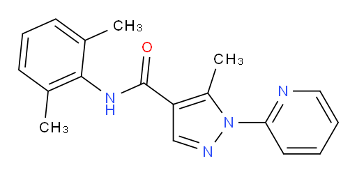 N-(2,6-dimethylphenyl)-5-methyl-1-(pyridin-2-yl)-1H-pyrazole-4-carboxamide