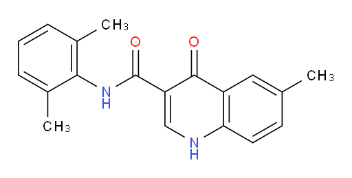 N-(2,6-dimethylphenyl)-6-methyl-4-oxo-1,4-dihydroquinoline-3-carboxamide