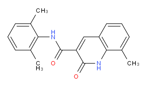 N-(2,6-dimethylphenyl)-8-methyl-2-oxo-1,2-dihydroquinoline-3-carboxamide