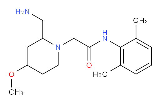 2-(2-(aminomethyl)-4-methoxypiperidin-1-yl)-N-(2,6-dimethylphenyl)acetamide