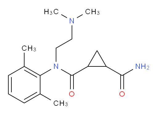 N1-(2-(dimethylamino)ethyl)-N1-(2,6-dimethylphenyl)cyclopropane-1,2-dicarboxamide