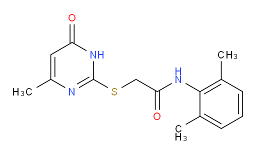 N-(2,6-dimethylphenyl)-2-((4-methyl-6-oxo-1,6-dihydropyrimidin-2-yl)thio)acetamide