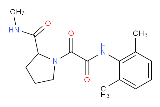 1-(2-((2,6-dimethylphenyl)amino)-2-oxoacetyl)-N-methylpyrrolidine-2-carboxamide