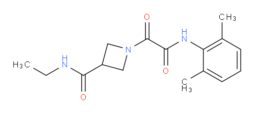 1-(2-((2,6-dimethylphenyl)amino)-2-oxoacetyl)-N-ethylazetidine-3-carboxamide