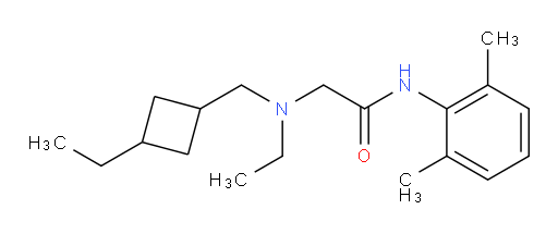 N-(2,6-dimethylphenyl)-2-(ethyl((3-ethylcyclobutyl)methyl)amino)acetamide