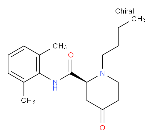 (S)-1-butyl-N-(2,6-dimethylphenyl)-4-oxopiperidine-2-carboxamide