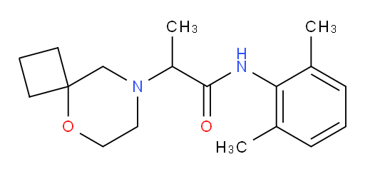 N-(2,6-dimethylphenyl)-2-(5-oxa-8-azaspiro[3.5]nonan-8-yl)propanamide