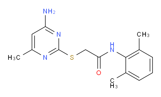 2-((4-amino-6-methylpyrimidin-2-yl)thio)-N-(2,6-dimethylphenyl)acetamide