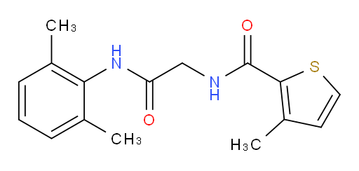 N-(2-((2,6-dimethylphenyl)amino)-2-oxoethyl)-3-methylthiophene-2-carboxamide