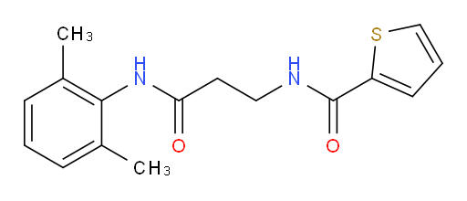 N-(3-((2,6-dimethylphenyl)amino)-3-oxopropyl)thiophene-2-carboxamide