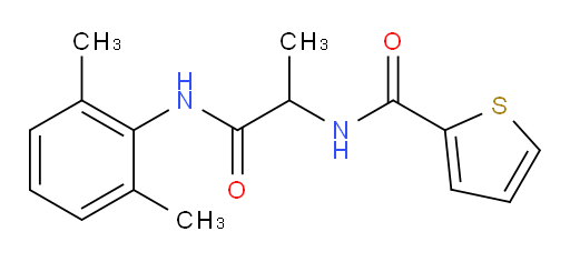 N-(1-((2,6-dimethylphenyl)amino)-1-oxopropan-2-yl)thiophene-2-carboxamide