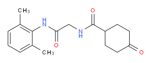 N-(2-((2,6-dimethylphenyl)amino)-2-oxoethyl)-4-oxocyclohexanecarboxamide