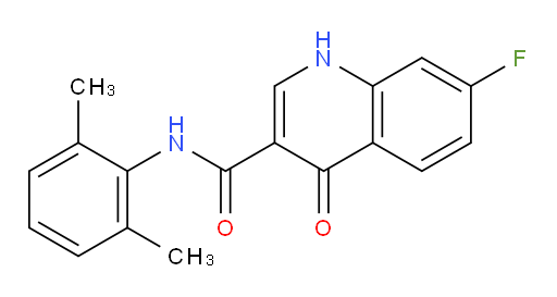N-(2,6-dimethylphenyl)-7-fluoro-4-oxo-1,4-dihydroquinoline-3-carboxamide